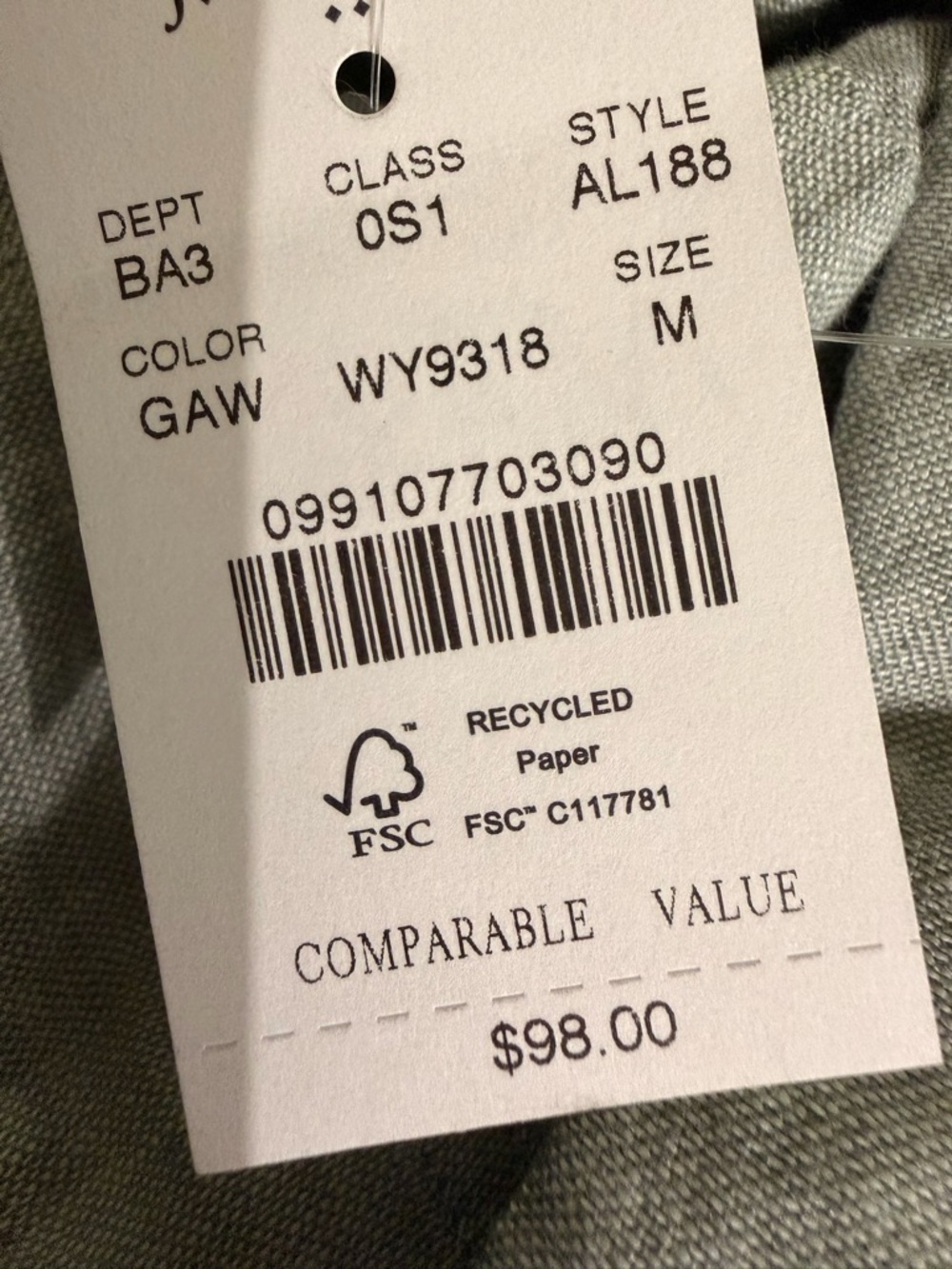 NWT New JCrew Factory Short-sleeve linen-blend shirt - Picture 5 of 7